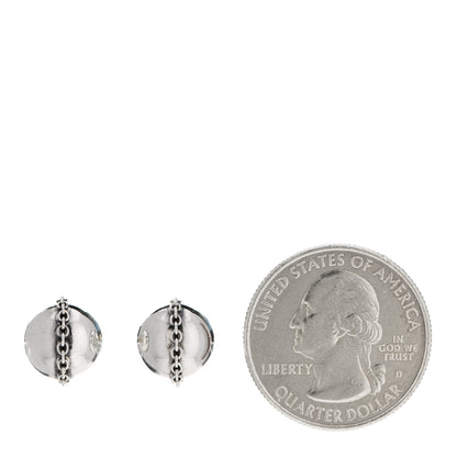 Tiffany Sterling Silver HardWear Bolt Ball Earrings 2 of 4