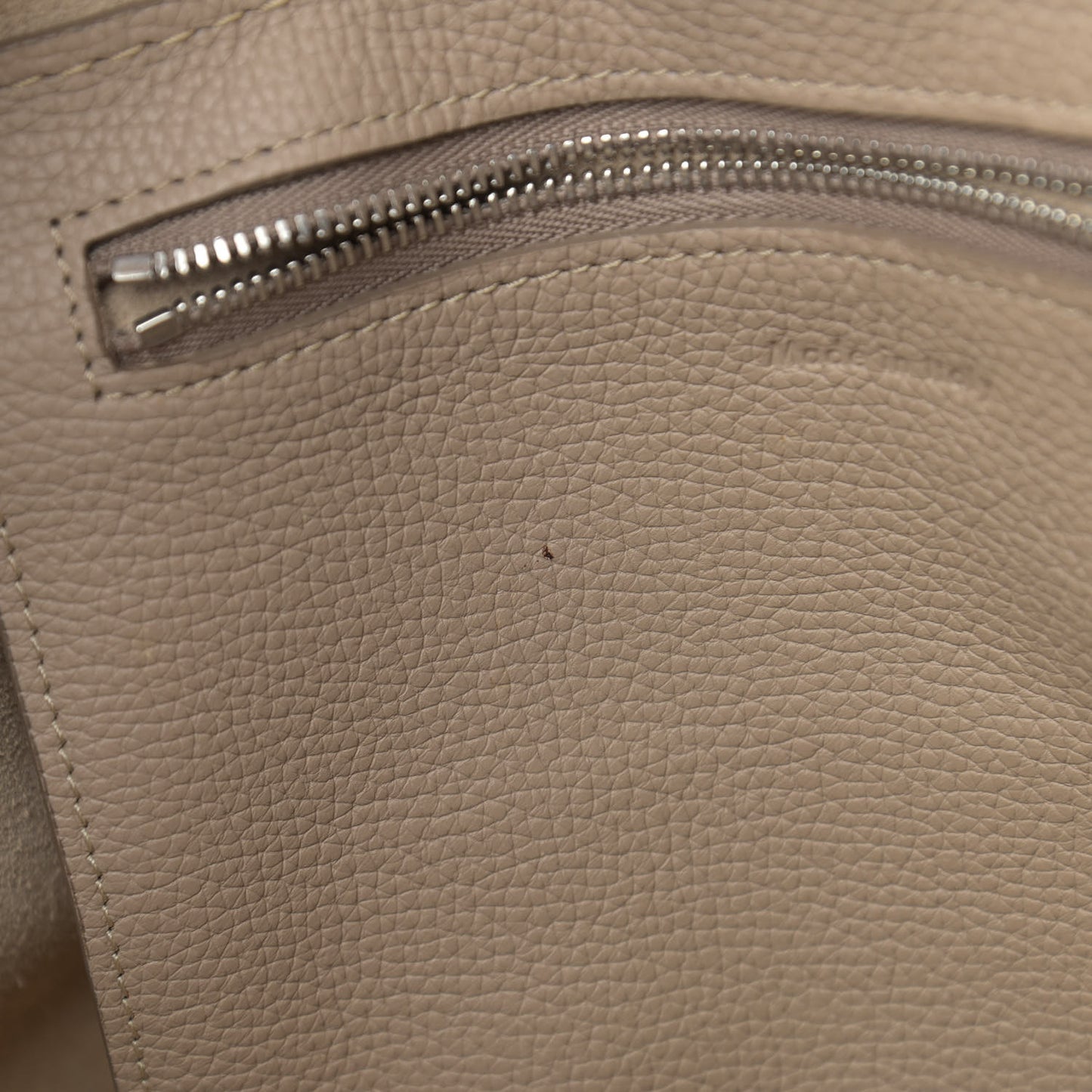 Supple Grained Calfskin Small Big Bag Light Taupe