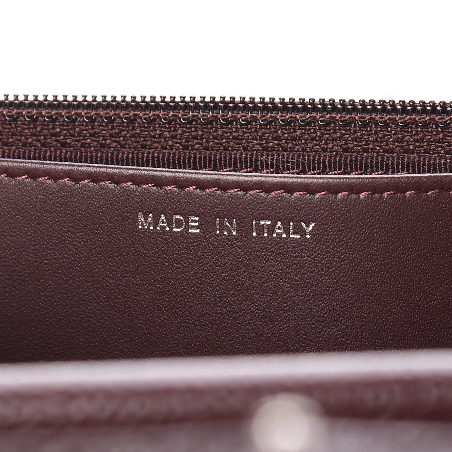 Caviar Quilted Wallet on Chain WOC Burgundy