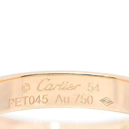 Cartier 18K Yellow Gold 3.5mm LOVE Wedding Band Ring 54 6.75 4 of 4