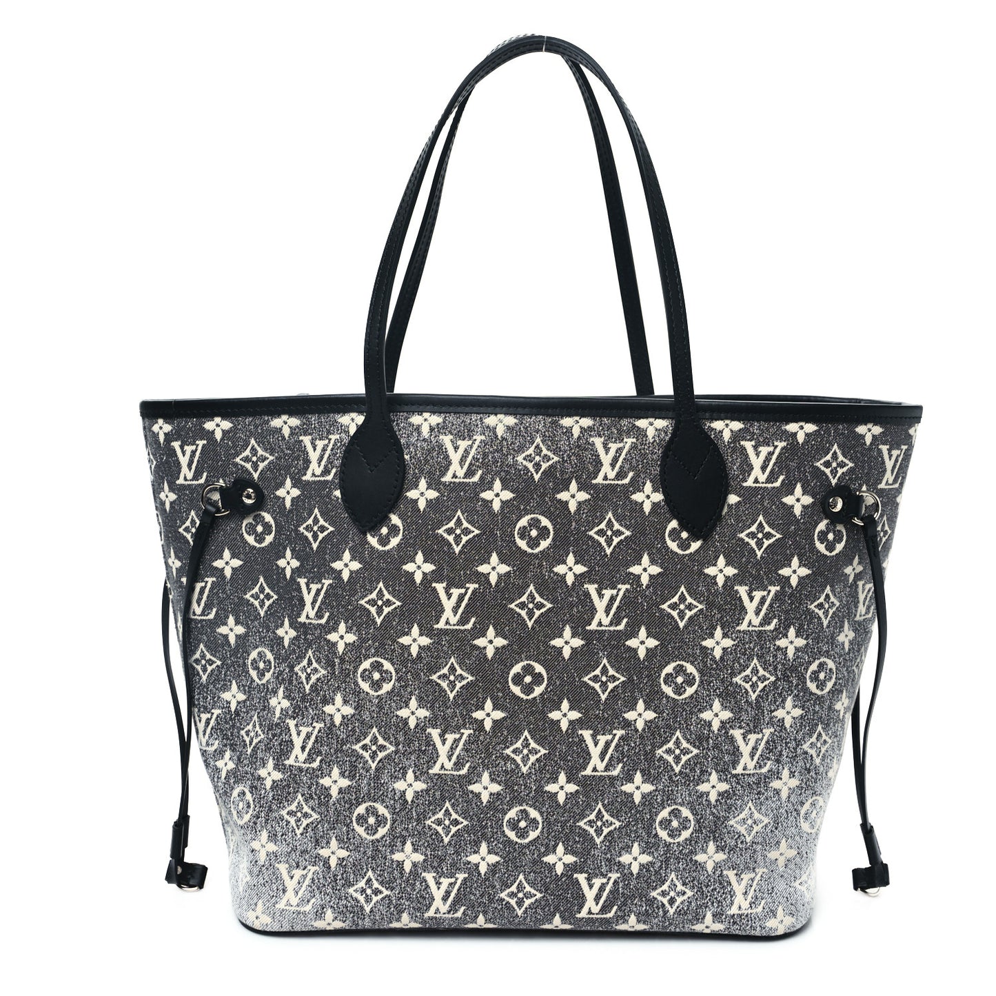 Denim Monogram Jacquard Neverfull MM Grey