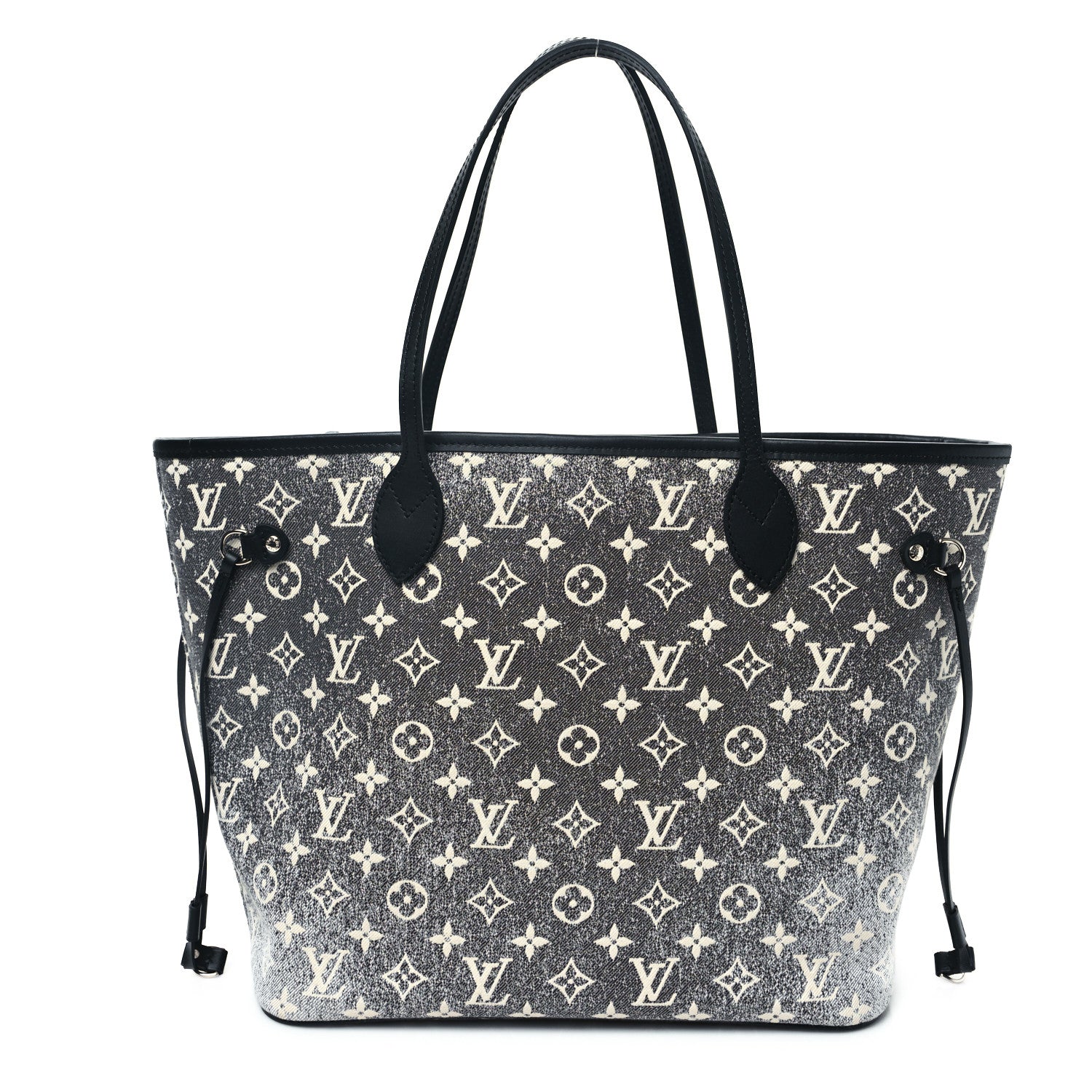 Louis Vuitton Denim Monogram Jacquard Neverfull MM Grey 1 of 11