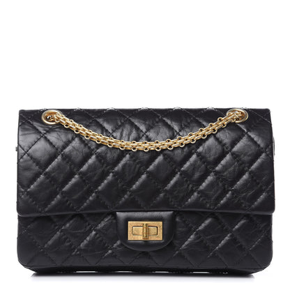Chanel Aged Calfskin Quilted 2.55 Reissue 225 Flap Black 1 of 9