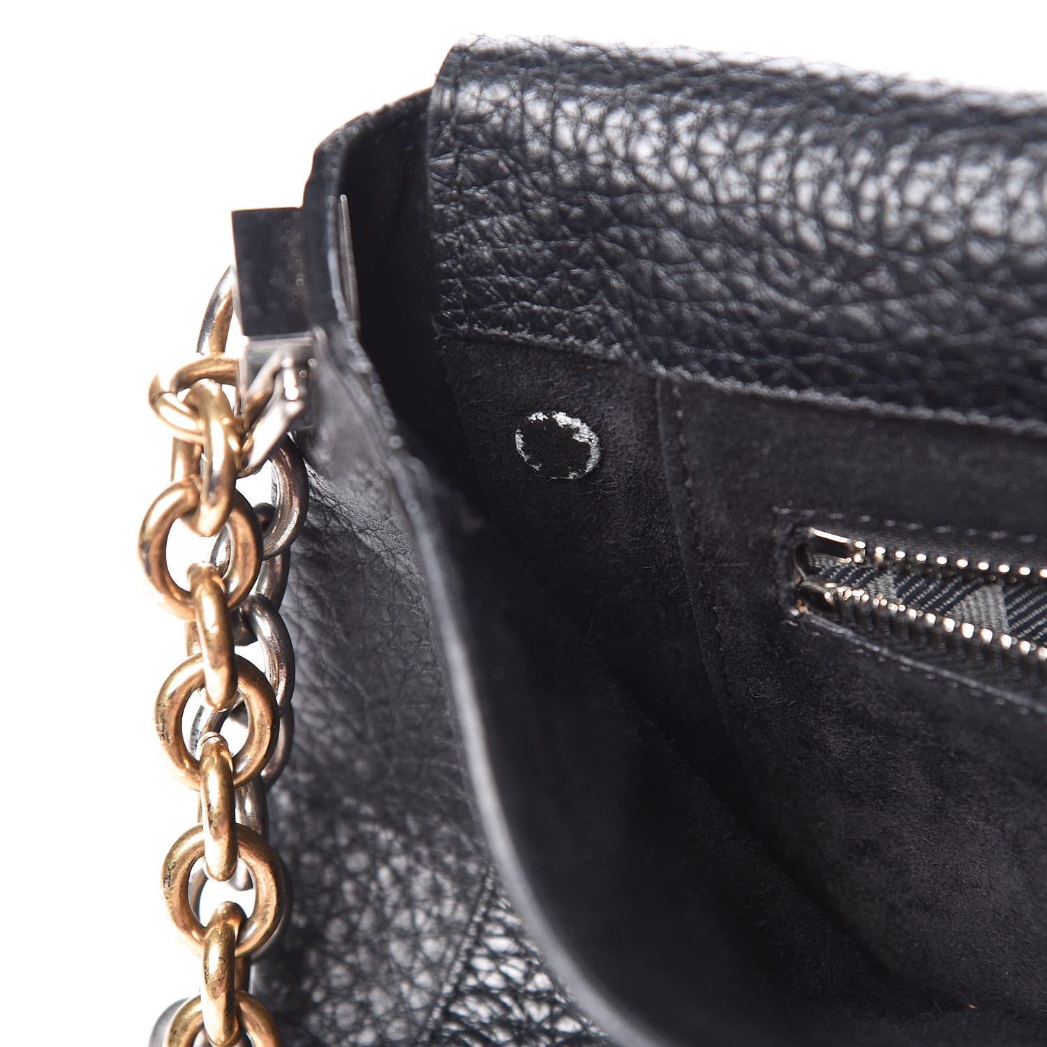 Proenza Schouler Pebbled Calfskin Small Courier Black 12 of 17