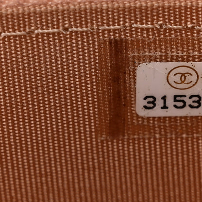 Chanel Lambskin Quilted Small Top Handle Vanity Case With Chain Beige 7 of 10