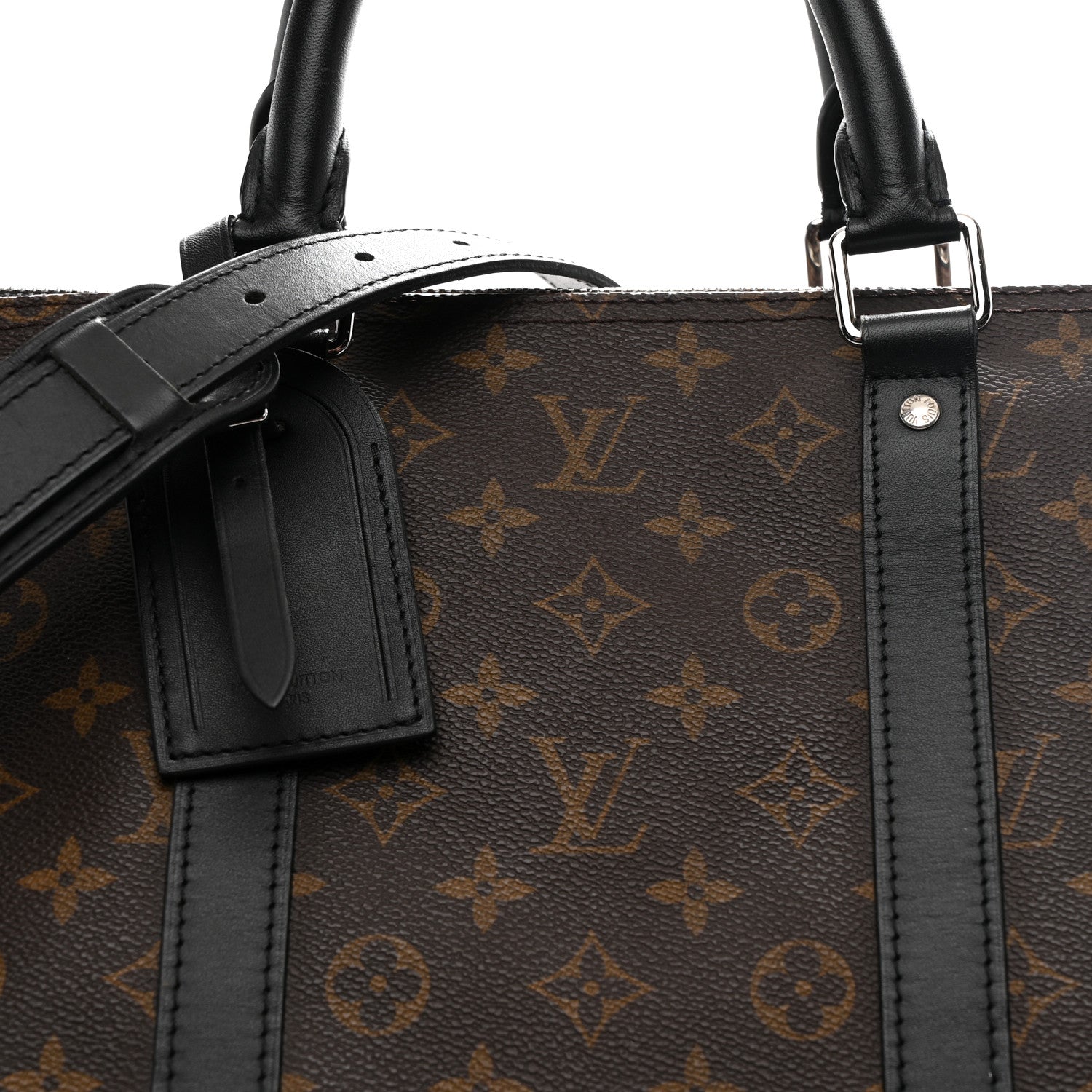 Louis Vuitton Monogram Macassar Keepall Bandouliere 55 7 of 9
