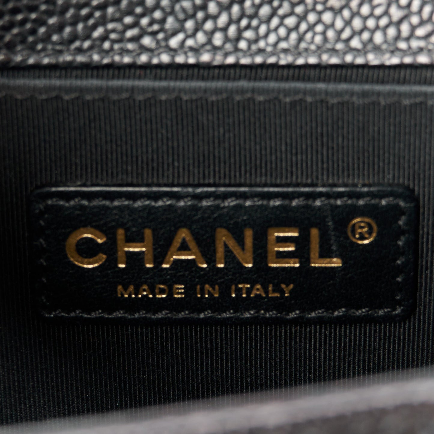 Caviar Quilted Small Boy Flap Black