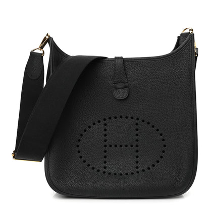 Hermes Taurillon Clemence Evelyne III PM Black 1 of 9
