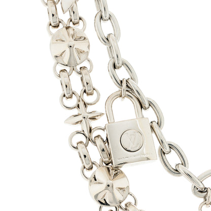 Louis Vuitton Metal My Flower Chain Bag Charm Silver 6 of 8