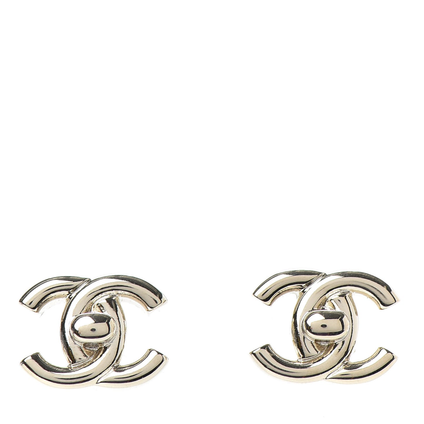CC Turnlock Earrings Gold
