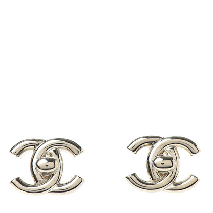 Chanel CC Turnlock Earrings Gold 1 of 5