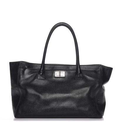 Chanel Calfskin Mademoiselle Lock Cerf Executive Shopper Tote Black 1 of 7