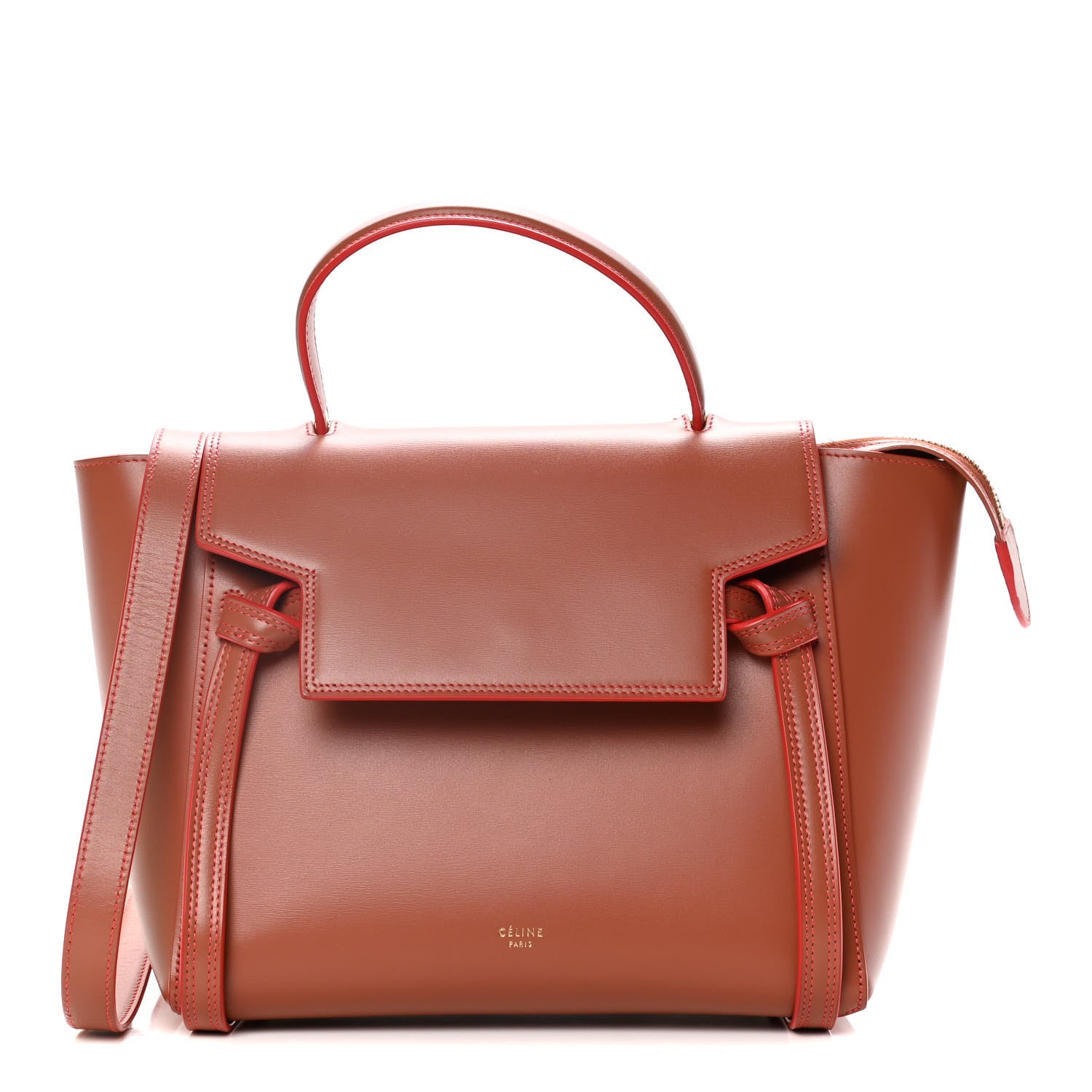 Celine Smooth Calfskin Mini Belt Bag Terracotta 1 of 17