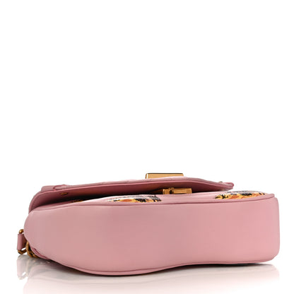 Louis Vuitton Calfskin Leopard Print New Wave Chain PM Light Pink 4 of 11