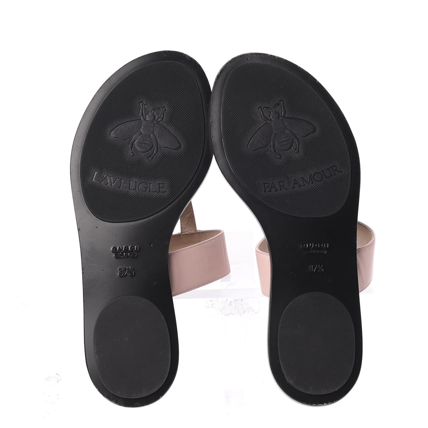 Gucci Calfskin GG Marmont Thong Sandals 37.5 Perfect Pink 6 of 10