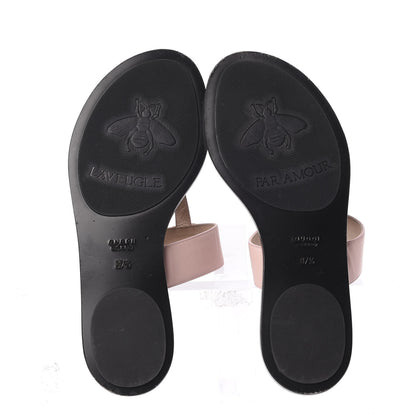 Gucci Calfskin GG Marmont Thong Sandals 37.5 Perfect Pink 6 of 10