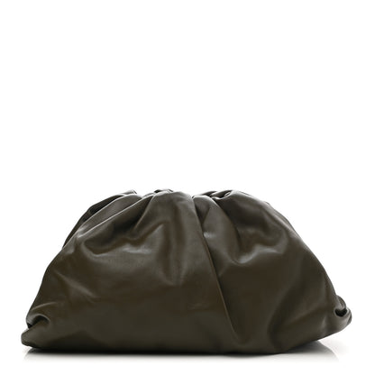 Bottega Veneta Smooth Butter Calf The Pouch Oversized Clutch Kaki Fondent 1 of 7