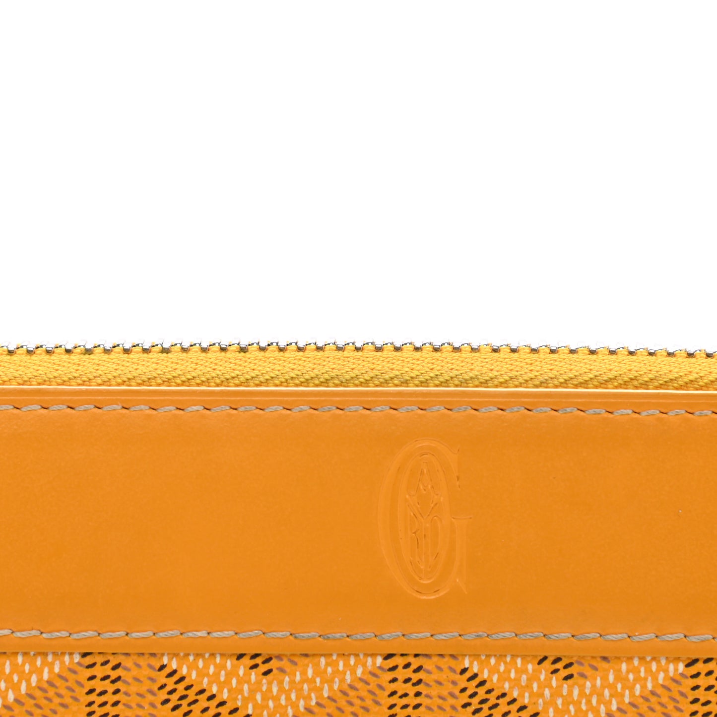Goyardine Matignon Zip Around GM Wallet Yellow