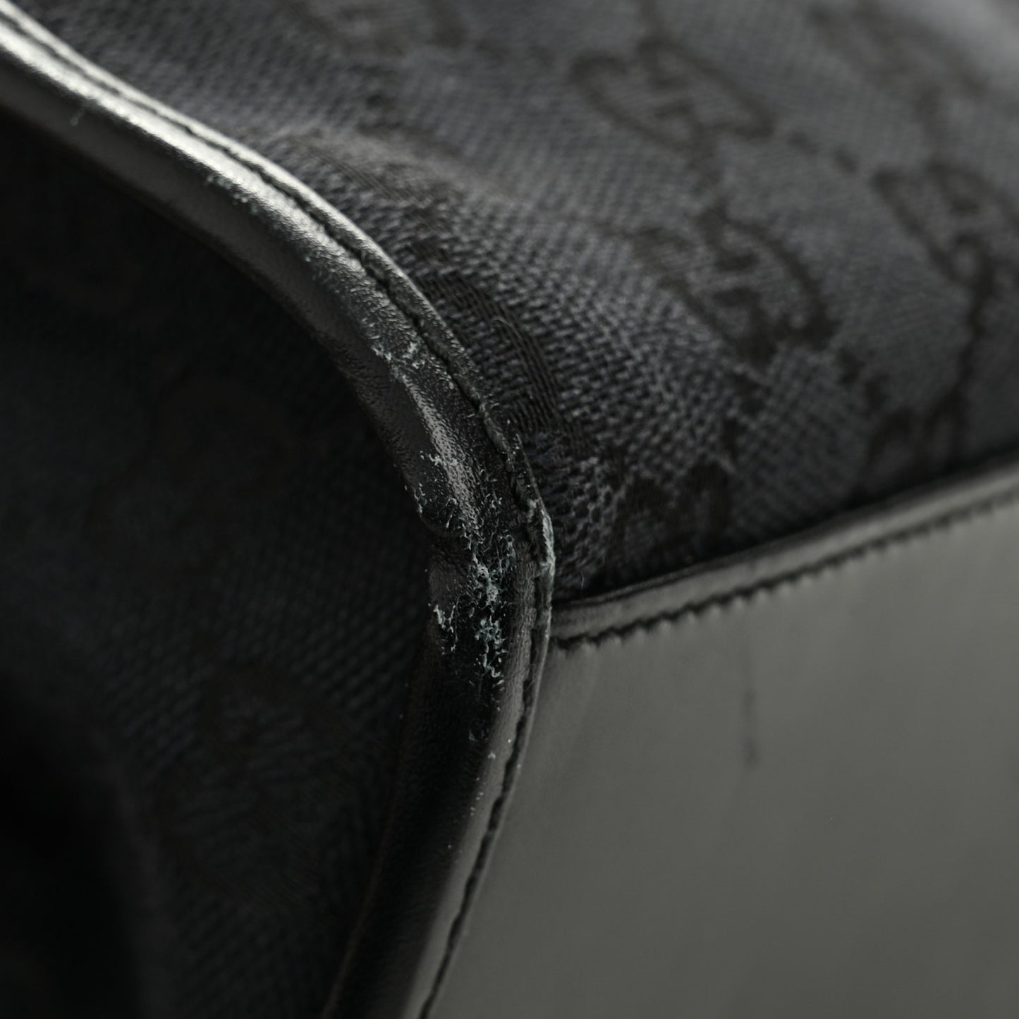 Monogram Bardot Shoulder Bag Black