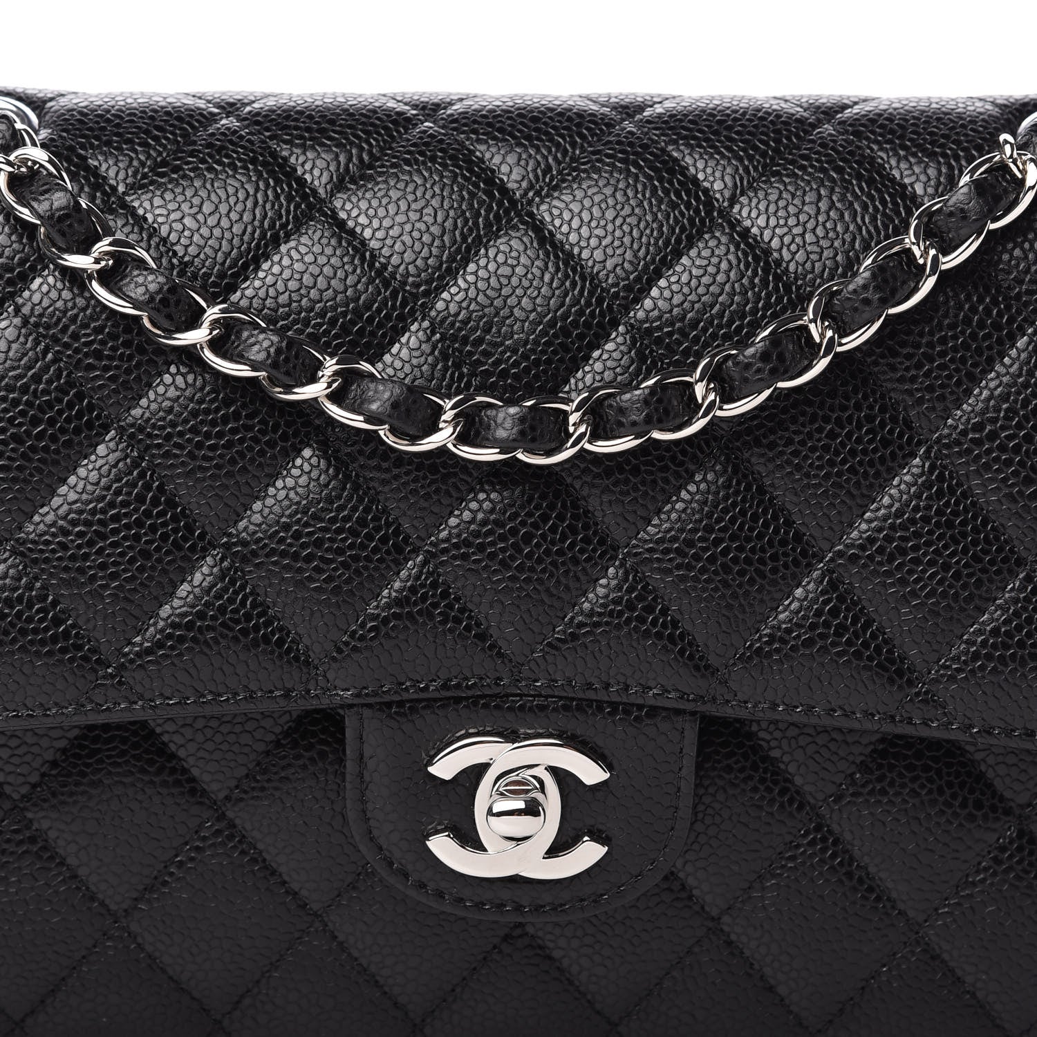 Chanel Caviar Quilted Medium Double Flap Black 10 of 10