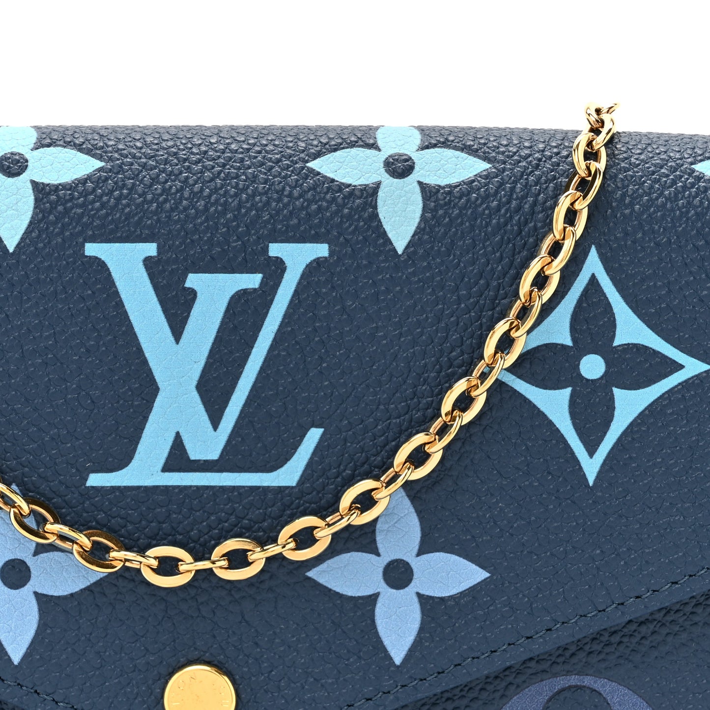 Empreinte Monogram Giant Felicie Pochette Chain Wallet Gradient Blue