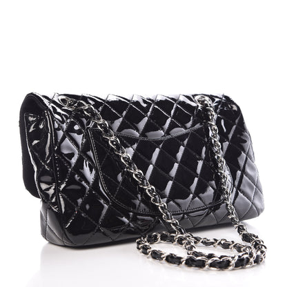Chanel Patent Net Large La Madrague Tote Black 8 of 16