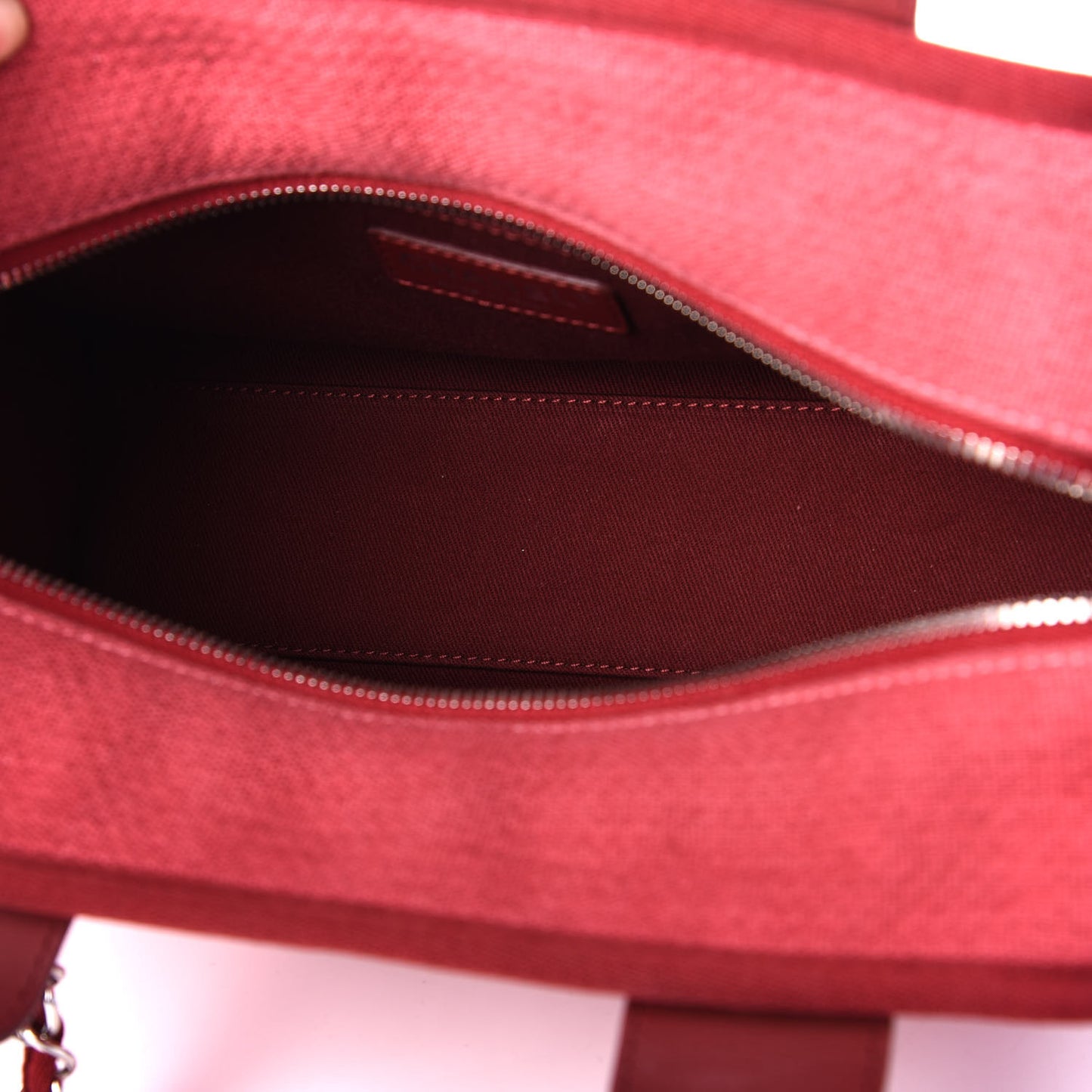 Canvas Deauville Small Bowling Bag Dark Pink