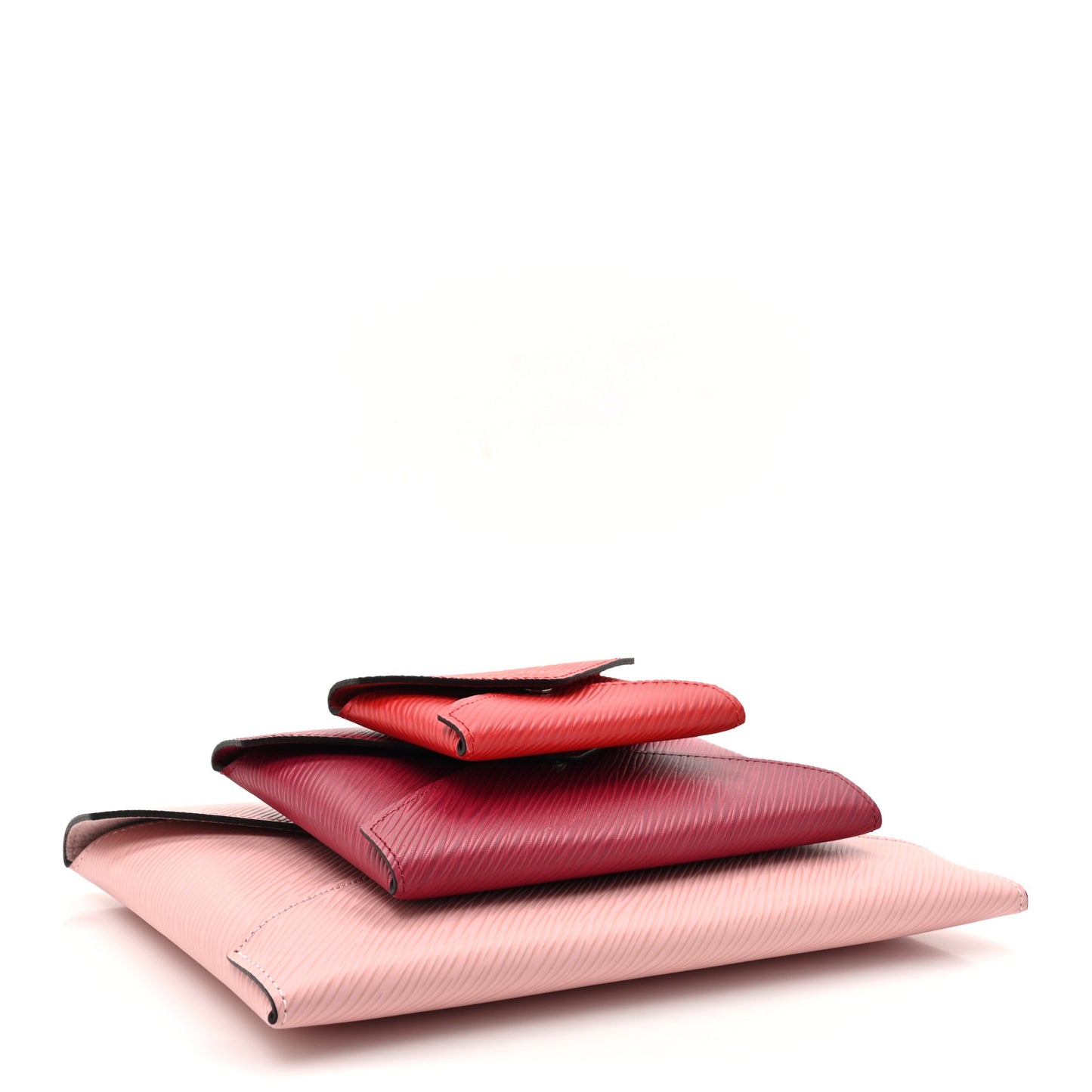 Epi Kirigami Pochette Set Rose Ballerine Fuchsia Coquelicot