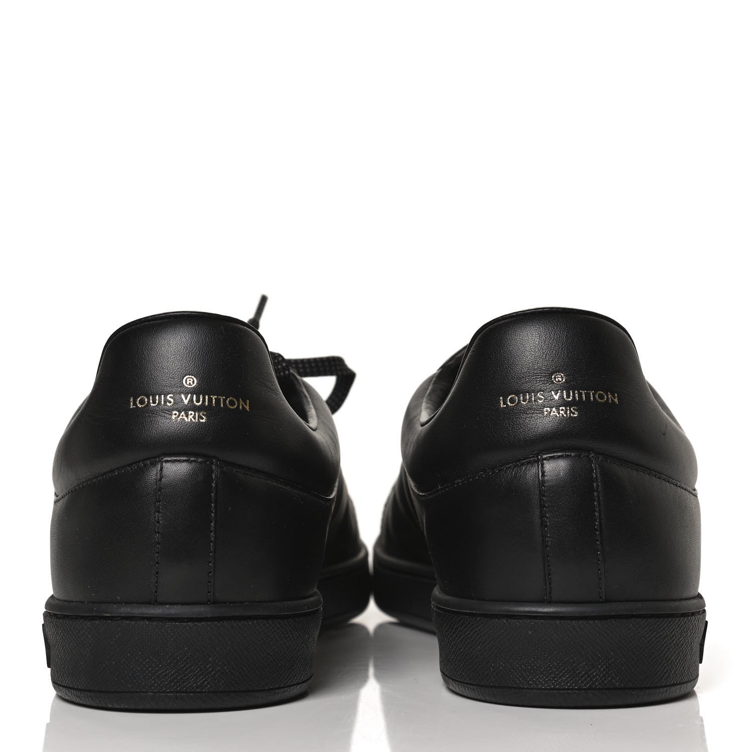 Louis Vuitton Calfskin Luxembourg Sneakers 8.5 Black 7 of 10