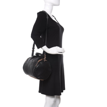 Alexander Wang Pebbled Lambskin Rockie Black Rose Gold Hardware 2 of 9