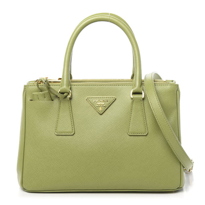 Prada Saffiano Lux Mini Galleria Double Zip Tote Prato 1 of 12