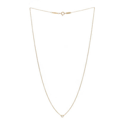 Tiffany 18K Yellow Gold Diamond .05ct Elsa Peretti Diamonds by the Yard Pendant Necklace 3 of 5