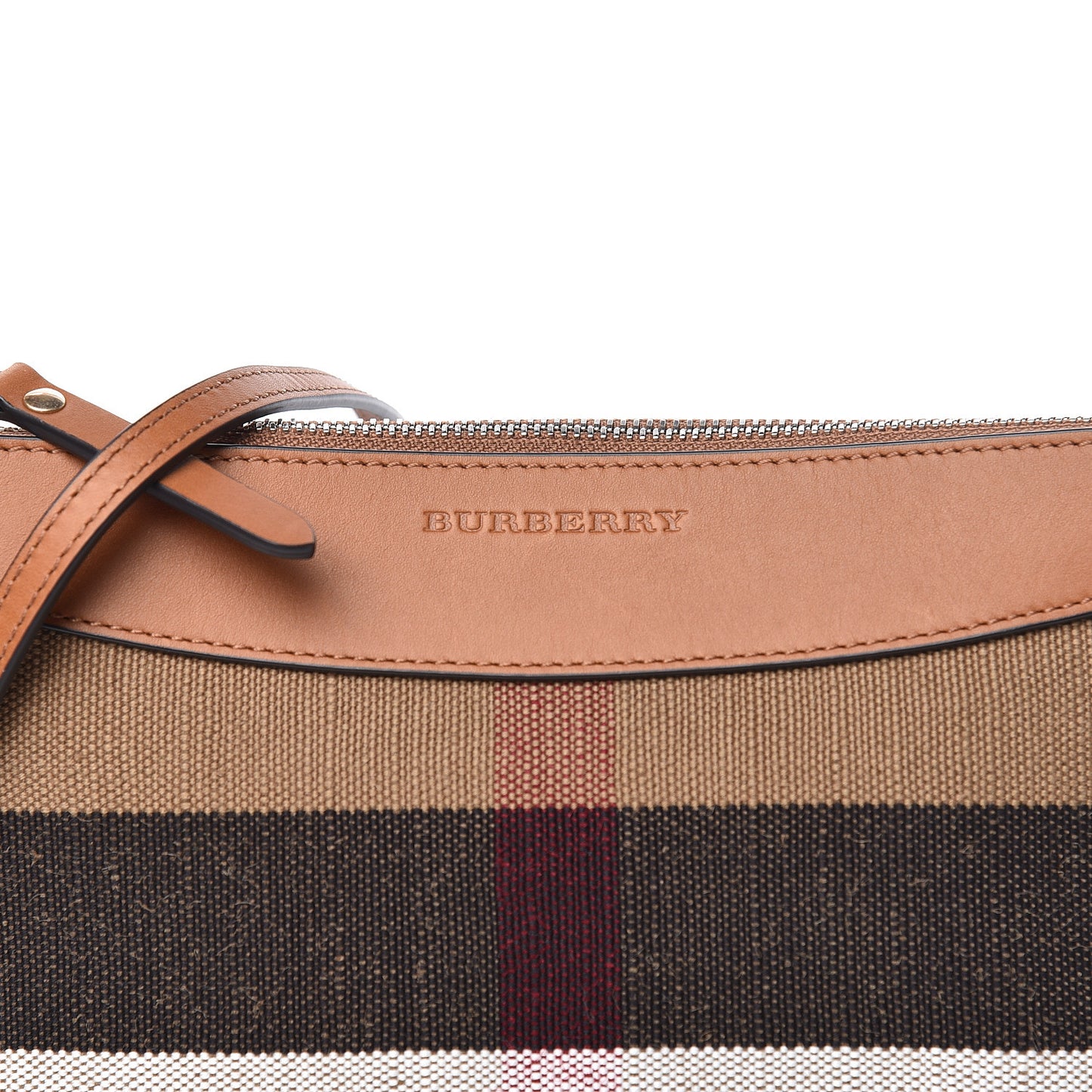 Mega Check Peyton Crossbody Clutch Bag Saddle Brown