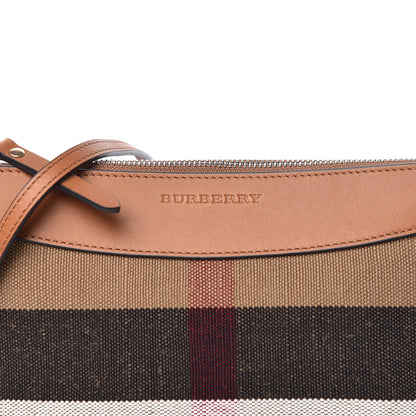 Burberry Mega Check Peyton Crossbody Clutch Bag Saddle Brown 11 of 11