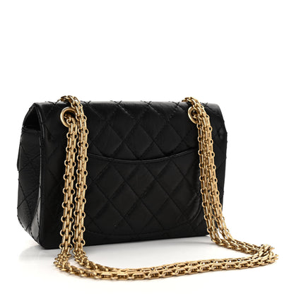 Chanel Aged Calfskin Quilted 2.55 Reissue Mini Flap Black 3 of 11