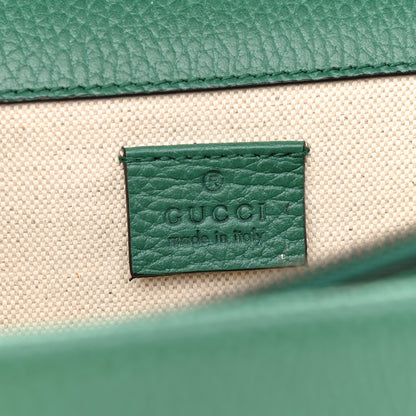 Gucci Pebbled Calfskin Small Dionysus Shoulder Bag Emerald 6 of 9