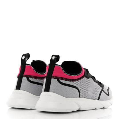 Christian Dior Technical Knit Mens B21 Sneakers 45 Grey Pink Black 4 of 9