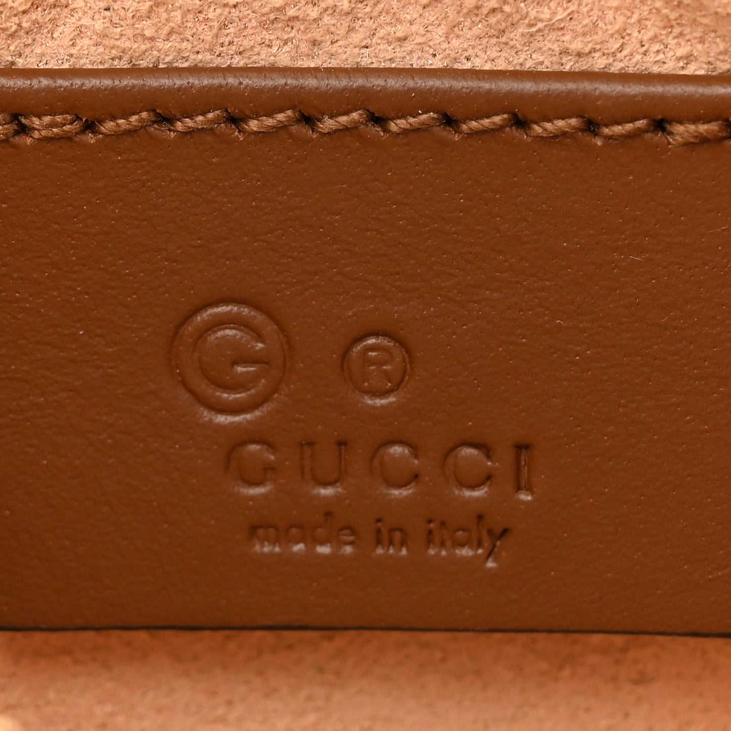 GG Supreme Monogram Key Case Beige Ebony Cuir