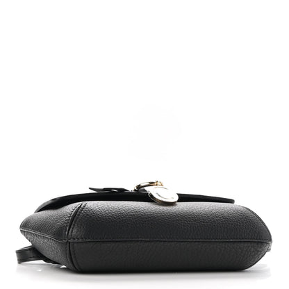 Chloe Grained Calfskin Alphabet Crossbody Pouch Black 4 of 8