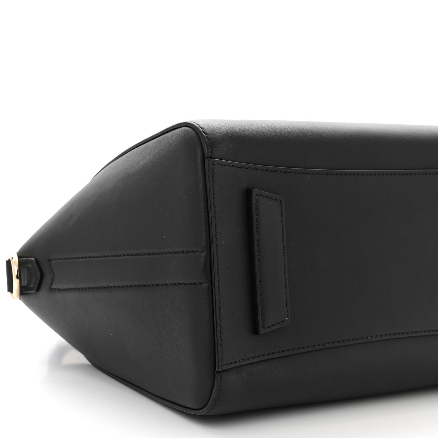 Calfskin Triangle Studded Small Antigona Black