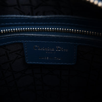 Christian Dior Lambskin Cannage Medium Lady Dior Blue 6 of 9