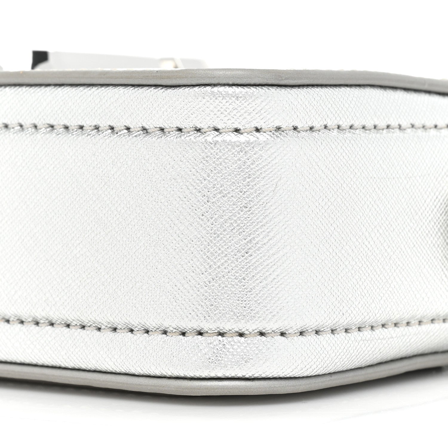 Marc Jacobs Saffiano Small Snapshot Camera Bag Silver 8 of 10