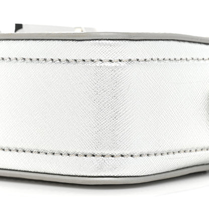Marc Jacobs Saffiano Small Snapshot Camera Bag Silver 8 of 10