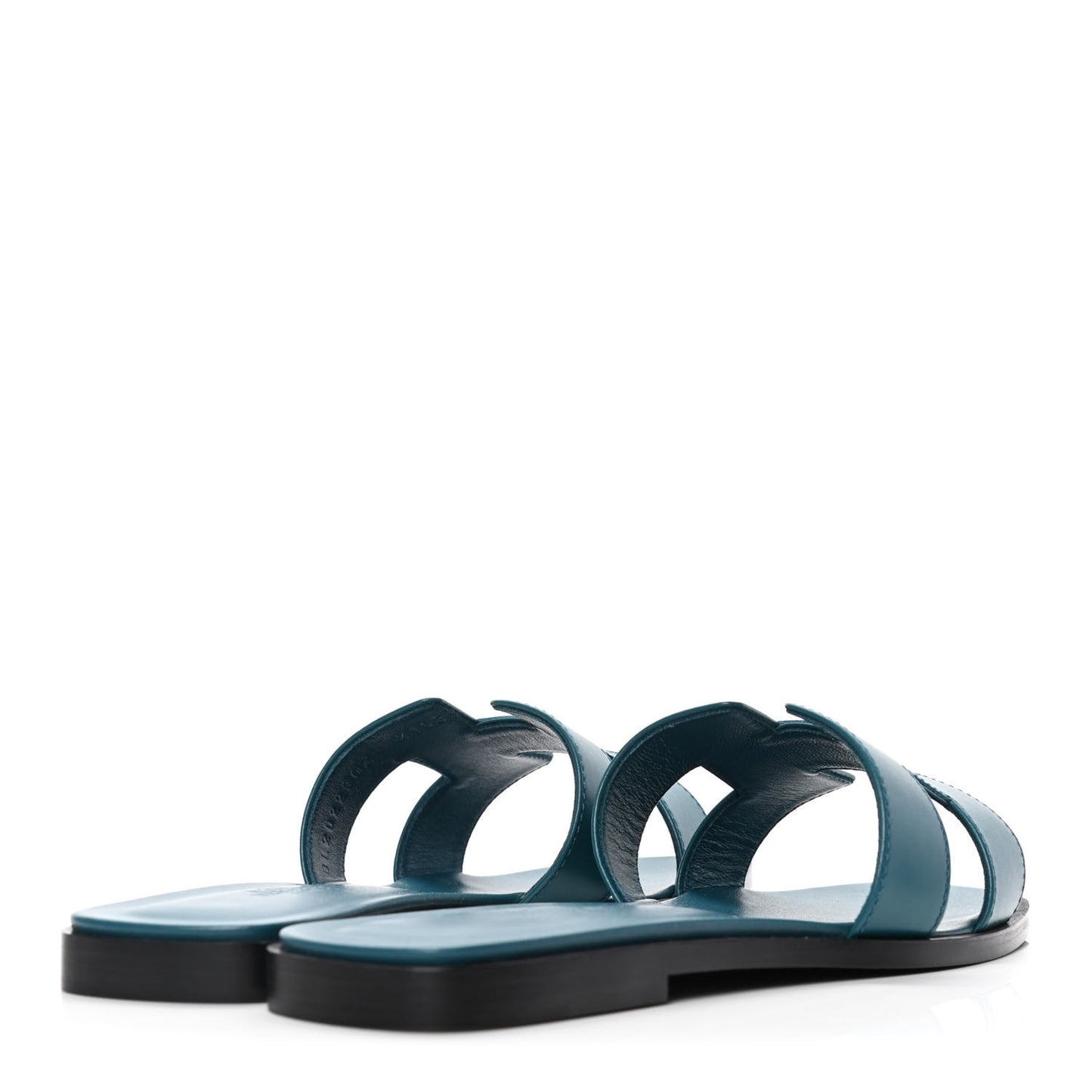 Box Calfskin Oran Sandals 38 Blue Velvet