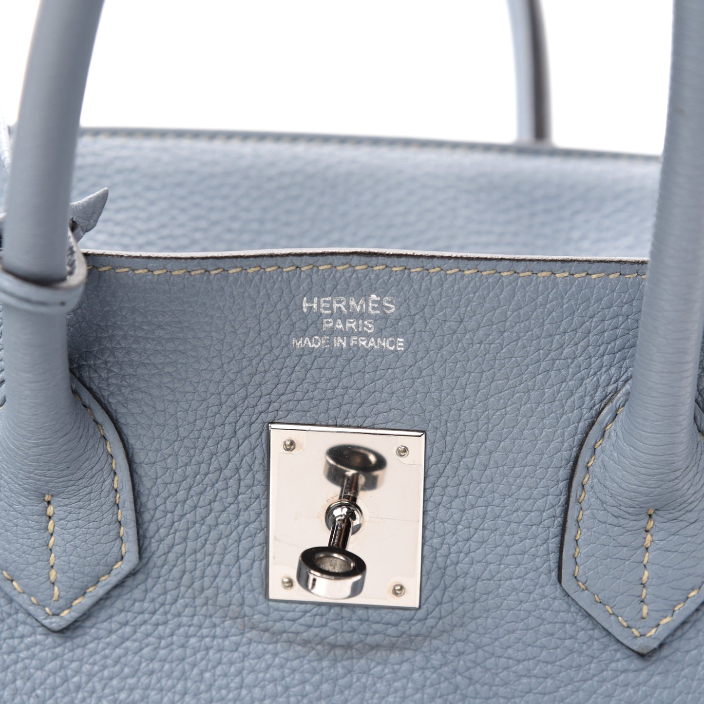 Togo Birkin 35 Bleu Lin