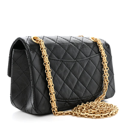 Chanel Aged Calfskin Quilted 2.55 Reissue Mini Flap Black 3 of 11