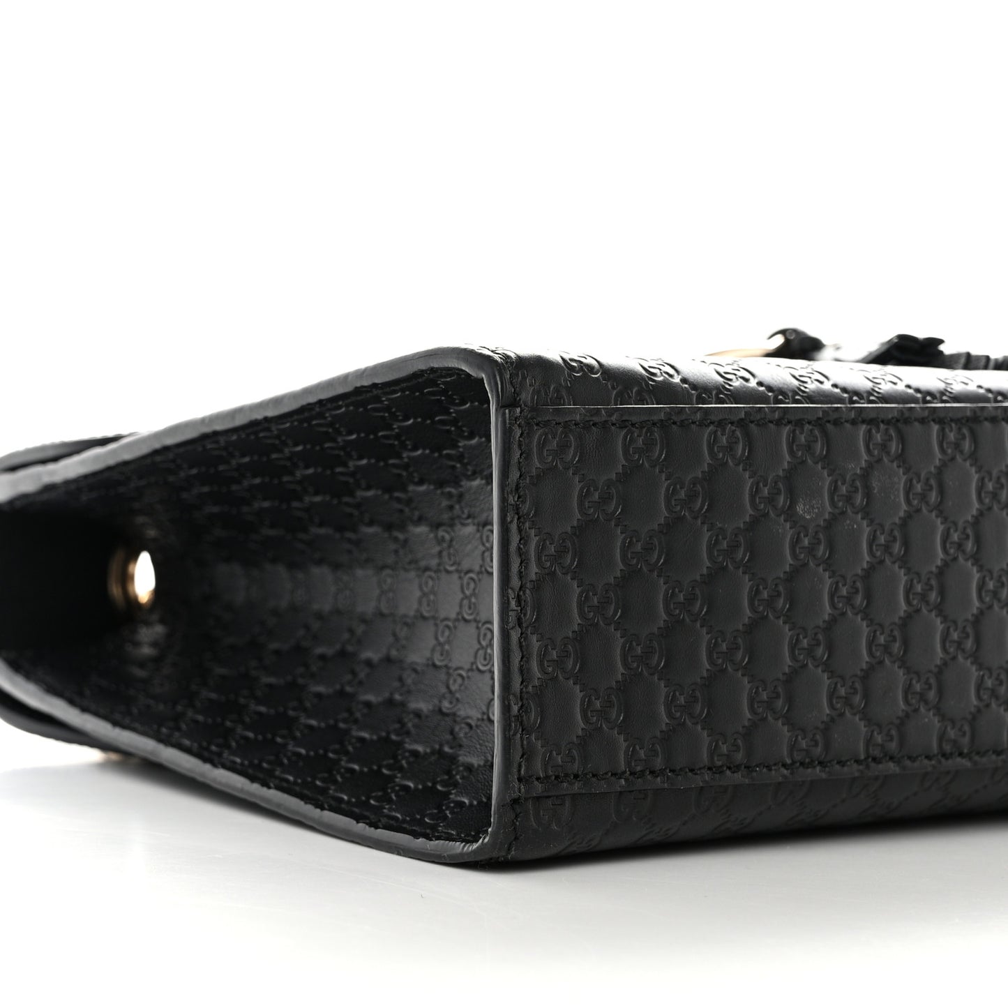 Microguccissima Medium Emily Chain Shoulder Bag Black