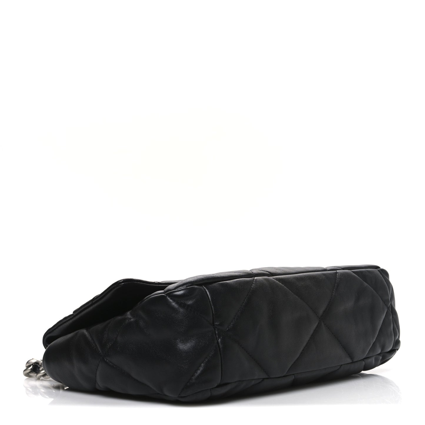 Lambskin Quilted Large Chanel 19 Flap Black