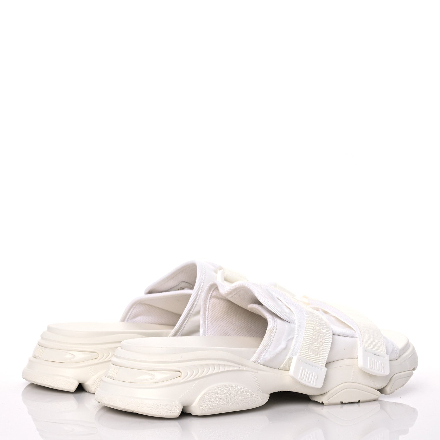 Christian Dior Technical Fabric Camouflage D-Wander Slide Sandals 41 White 4 of 13