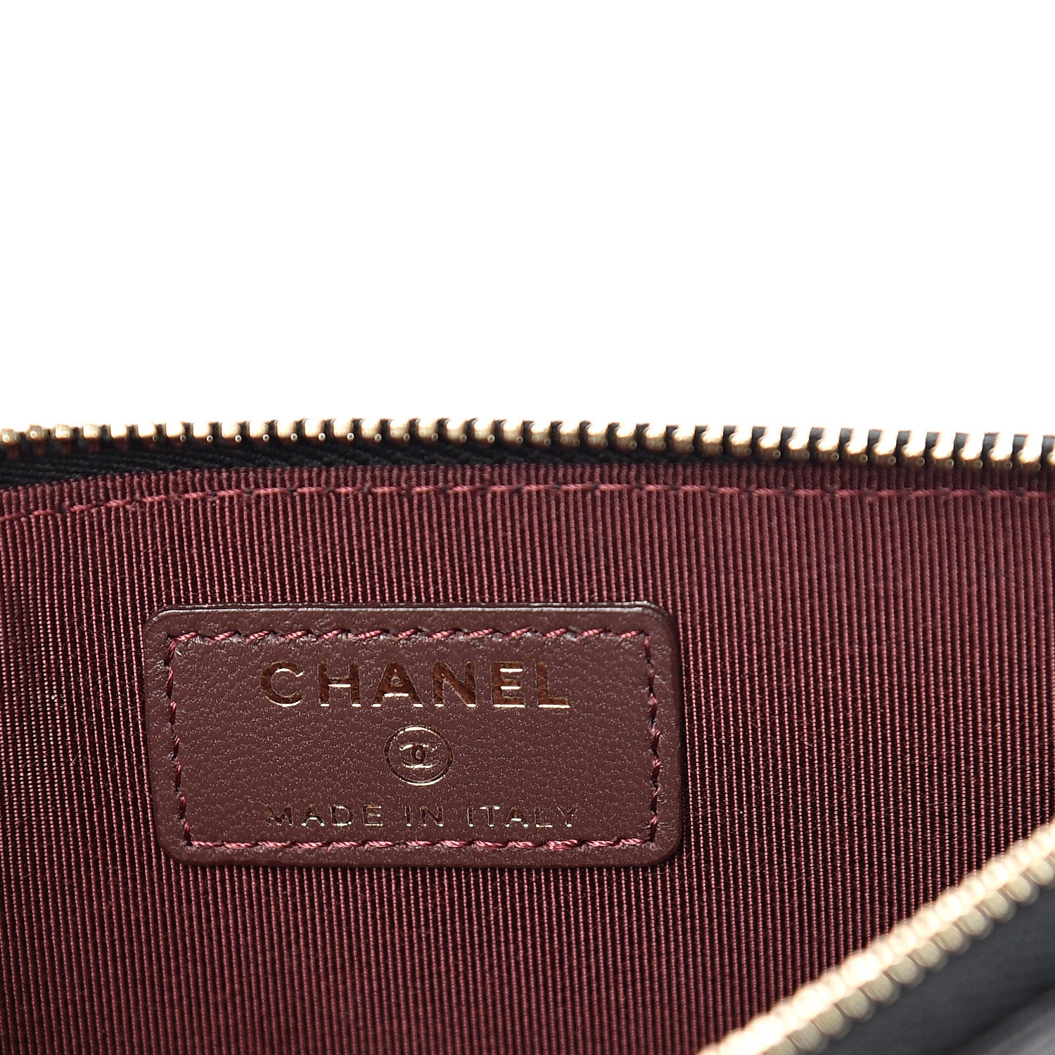 Chanel Lambskin Quilted Classic Zip Pouch Black 5 of 7